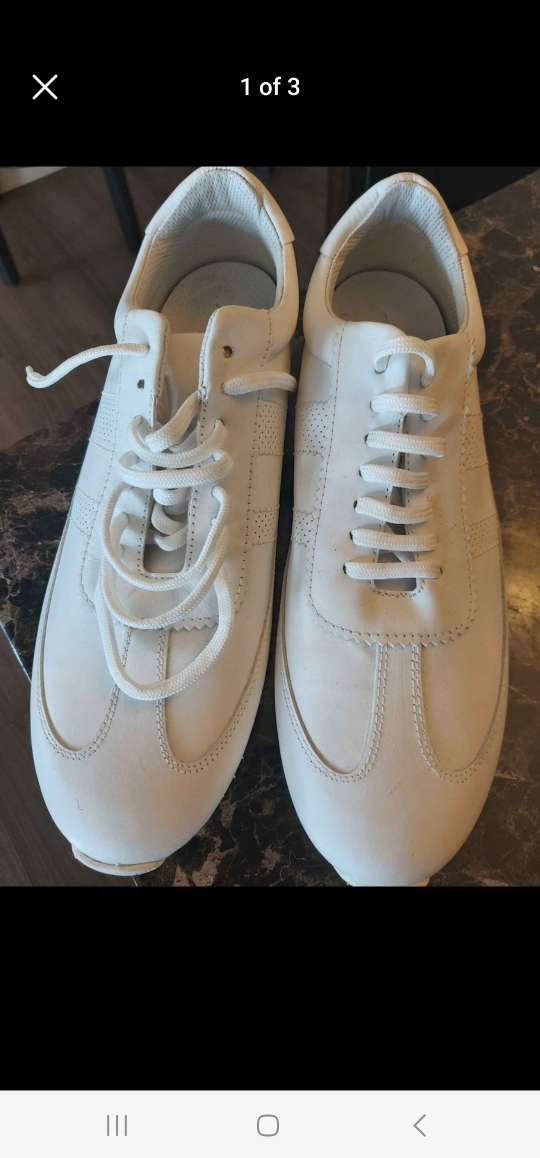 white sneakers shoes