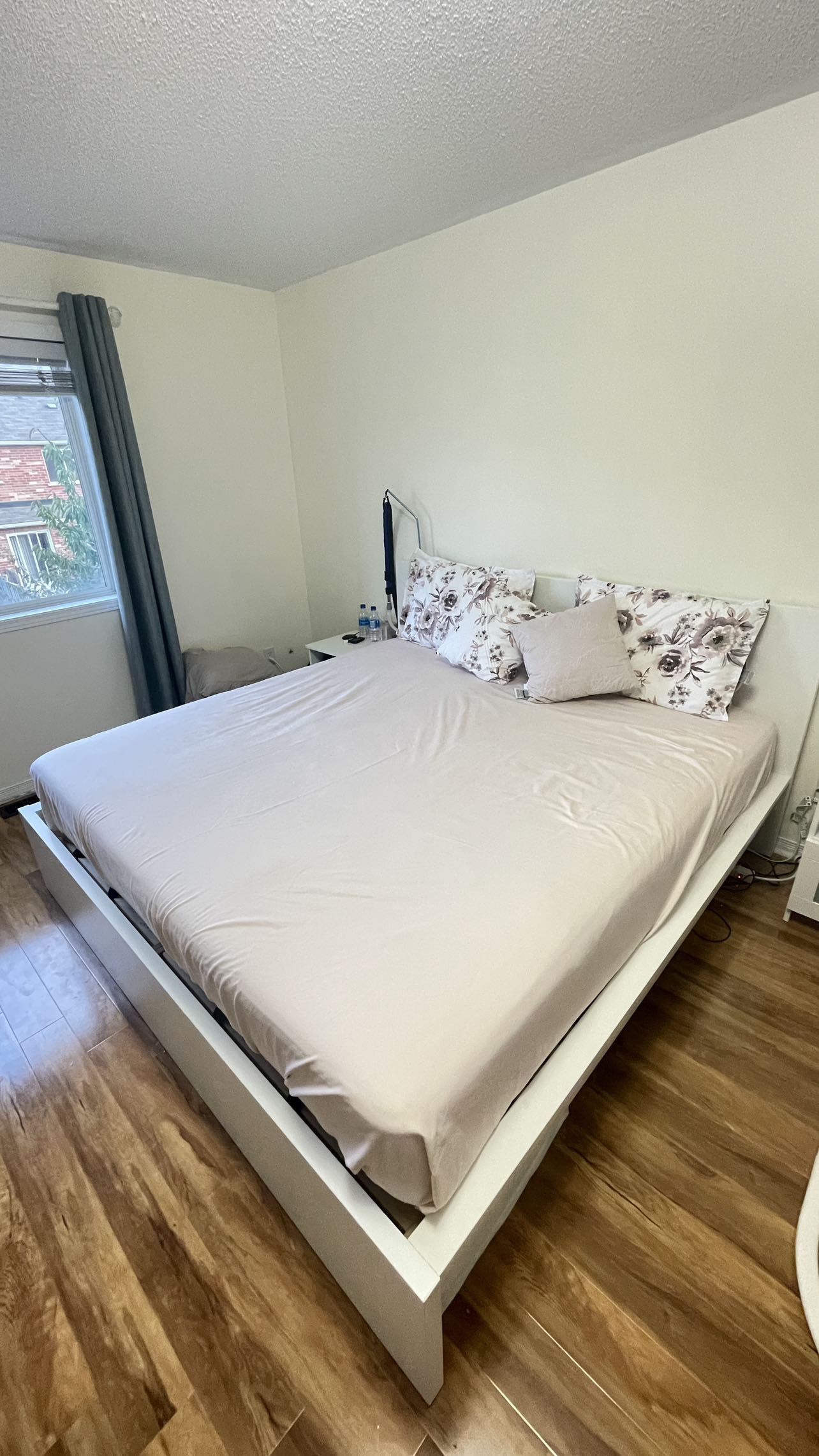 Ikea Malm King Bed with 2 side tables thumbnail