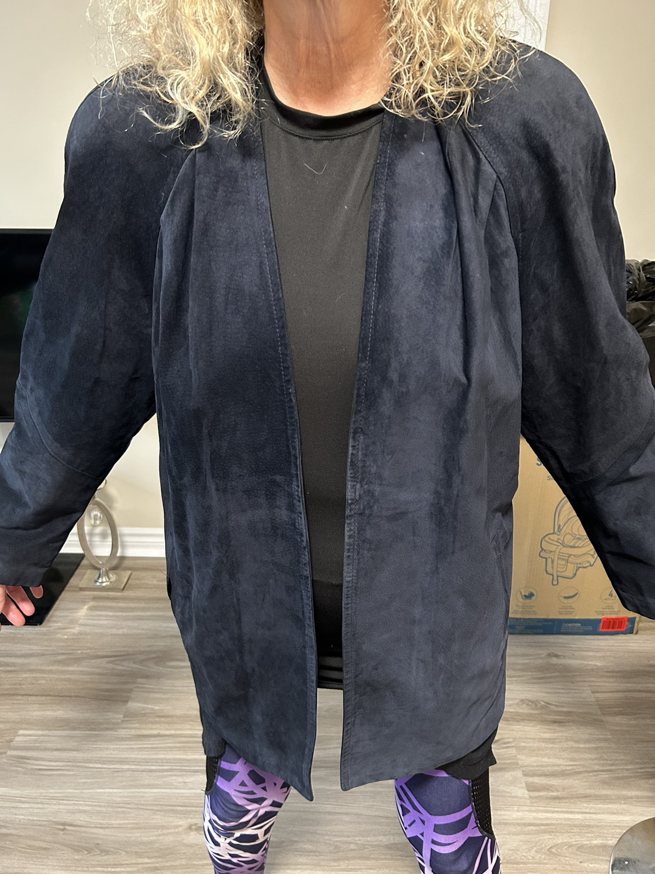 Danier 2 piece set suede jacket with dress thumbnail