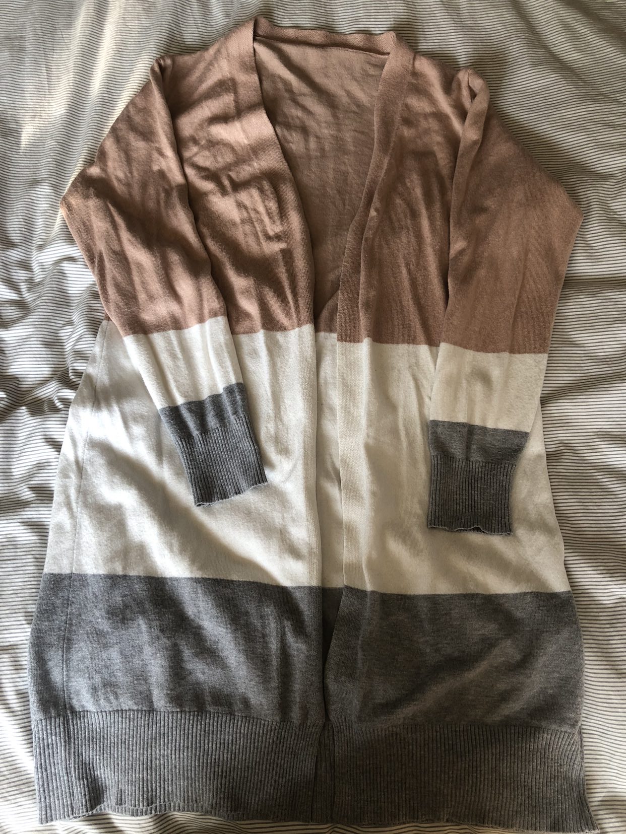 Pink/Grey cardigan