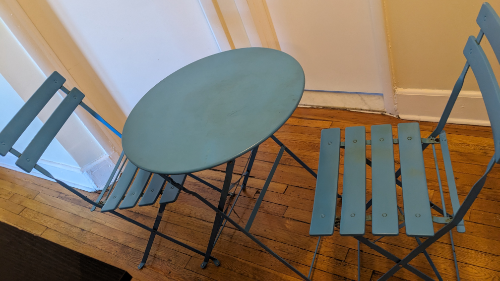 patio table and chaies