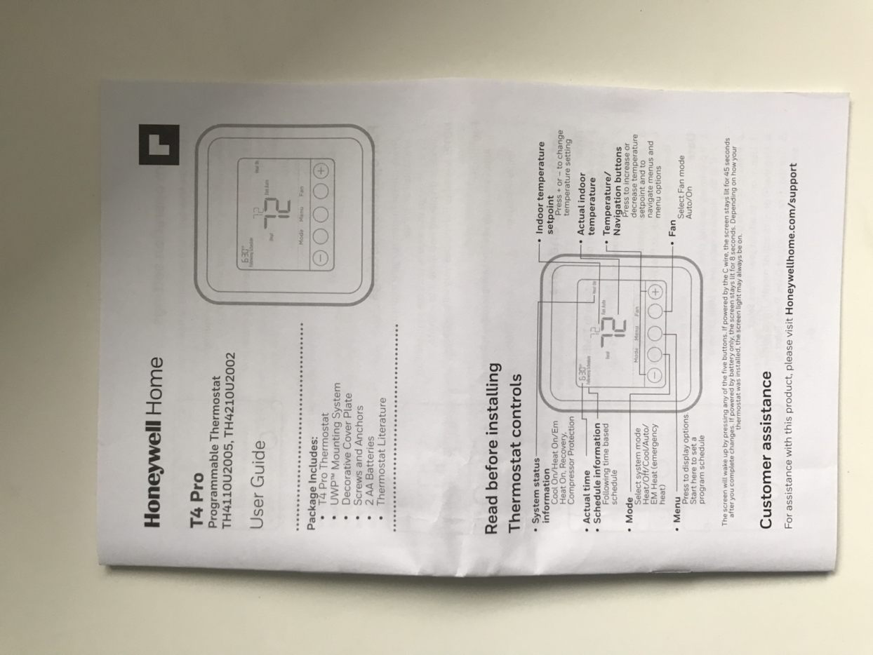 Honeywell - T4 Pro Programable Thermostat image indicator(2)