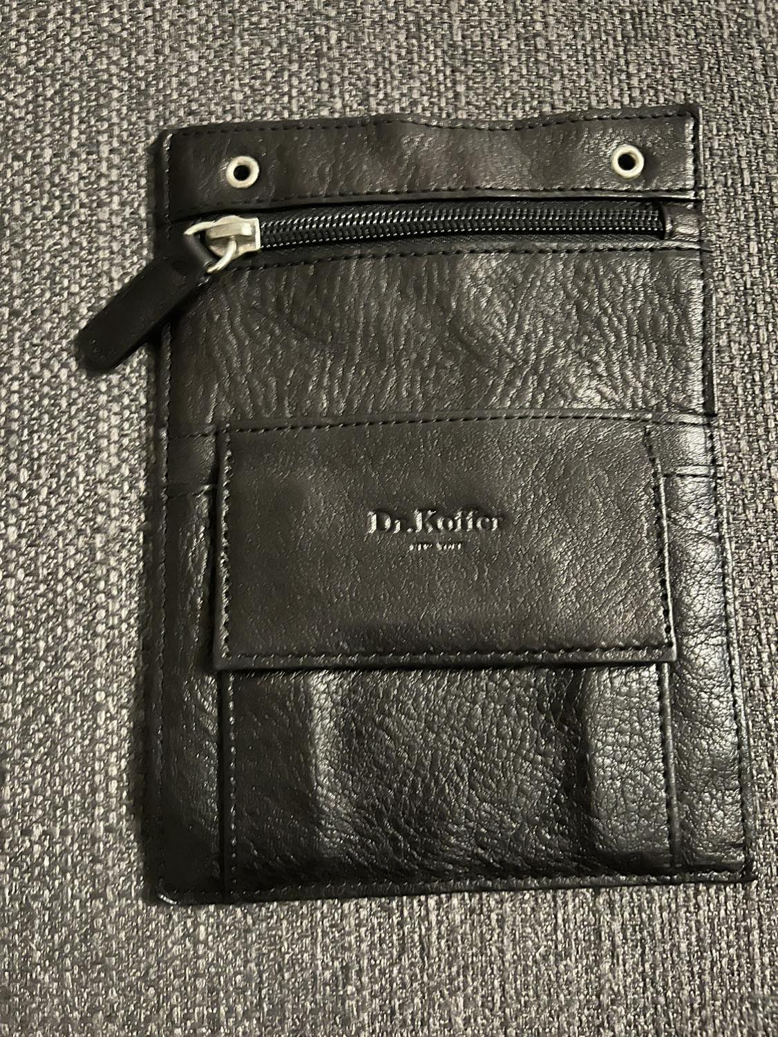 Leather document holder