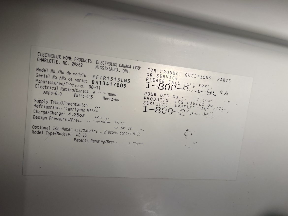 Frigidaire White fridge image indicator(3)