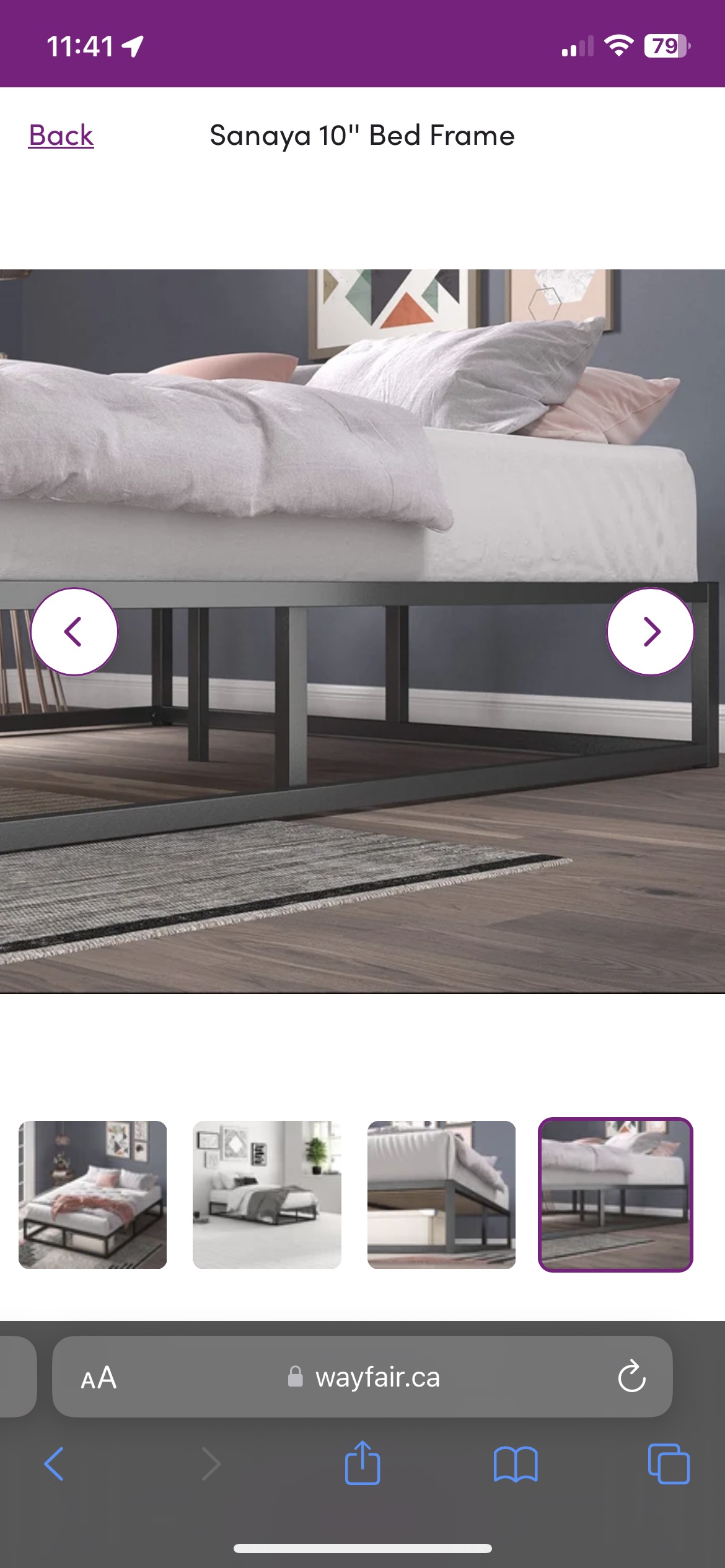 Metal Double Bed Frame - photo 2