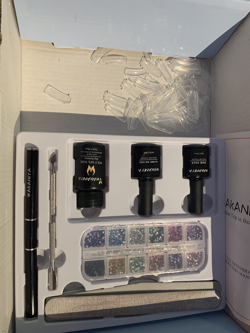 Wakaniya poly gel nail kit - photo 5