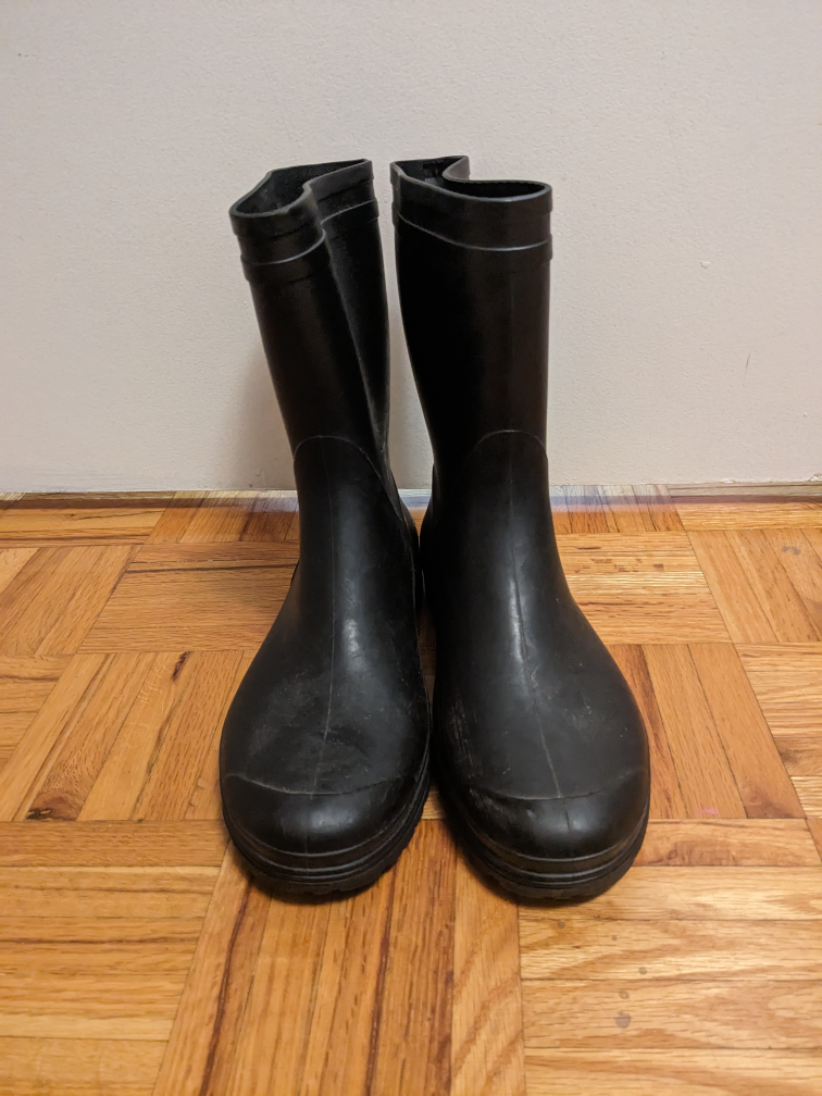 Black Rain Boots in Size 8 🦃 thumbnail