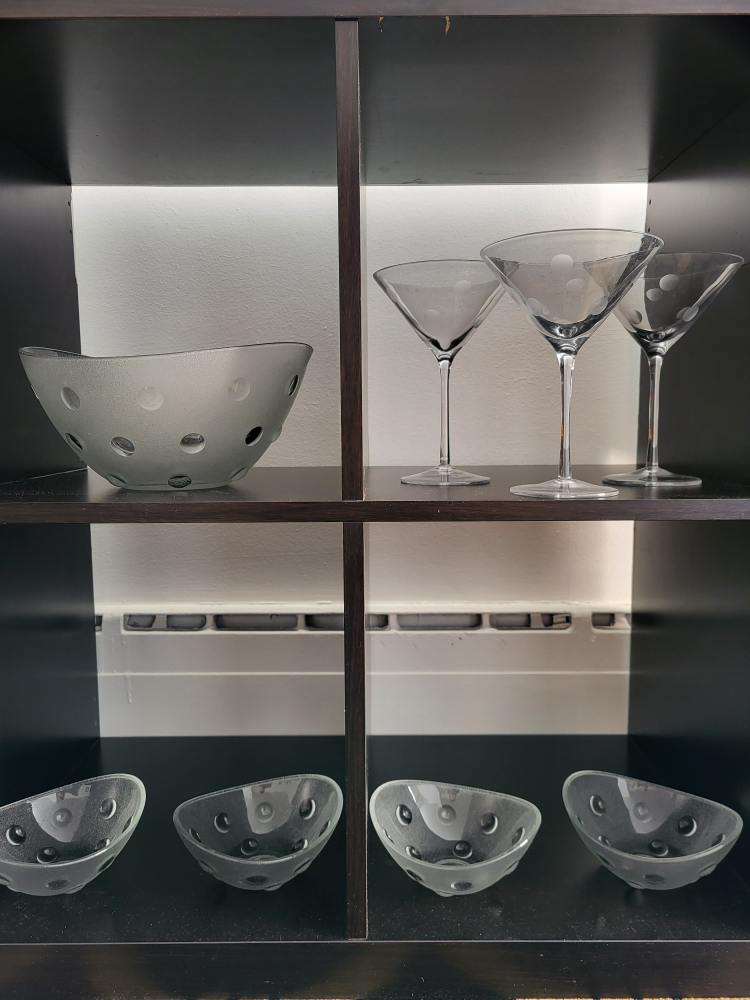 BIG GLASS BOWL, COCKTAIL GLASSES AND SMALL BOWLS COMBINATION - photo 5