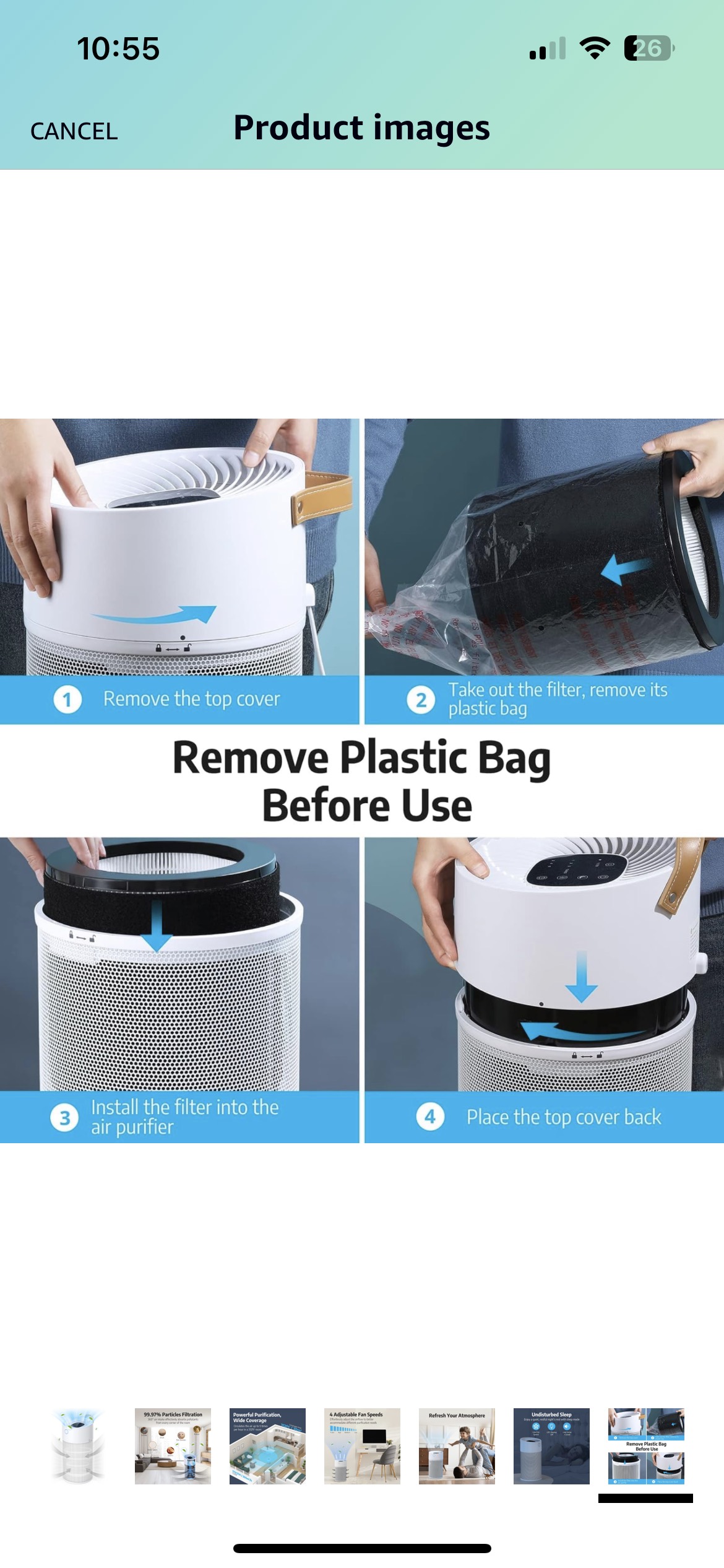 HEPA Air Purifier image indicator(7)