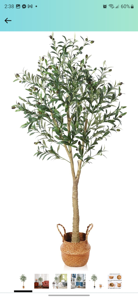 Ferrgoal Olive Trees Artificial 5Ft Olive Plant thumbnail