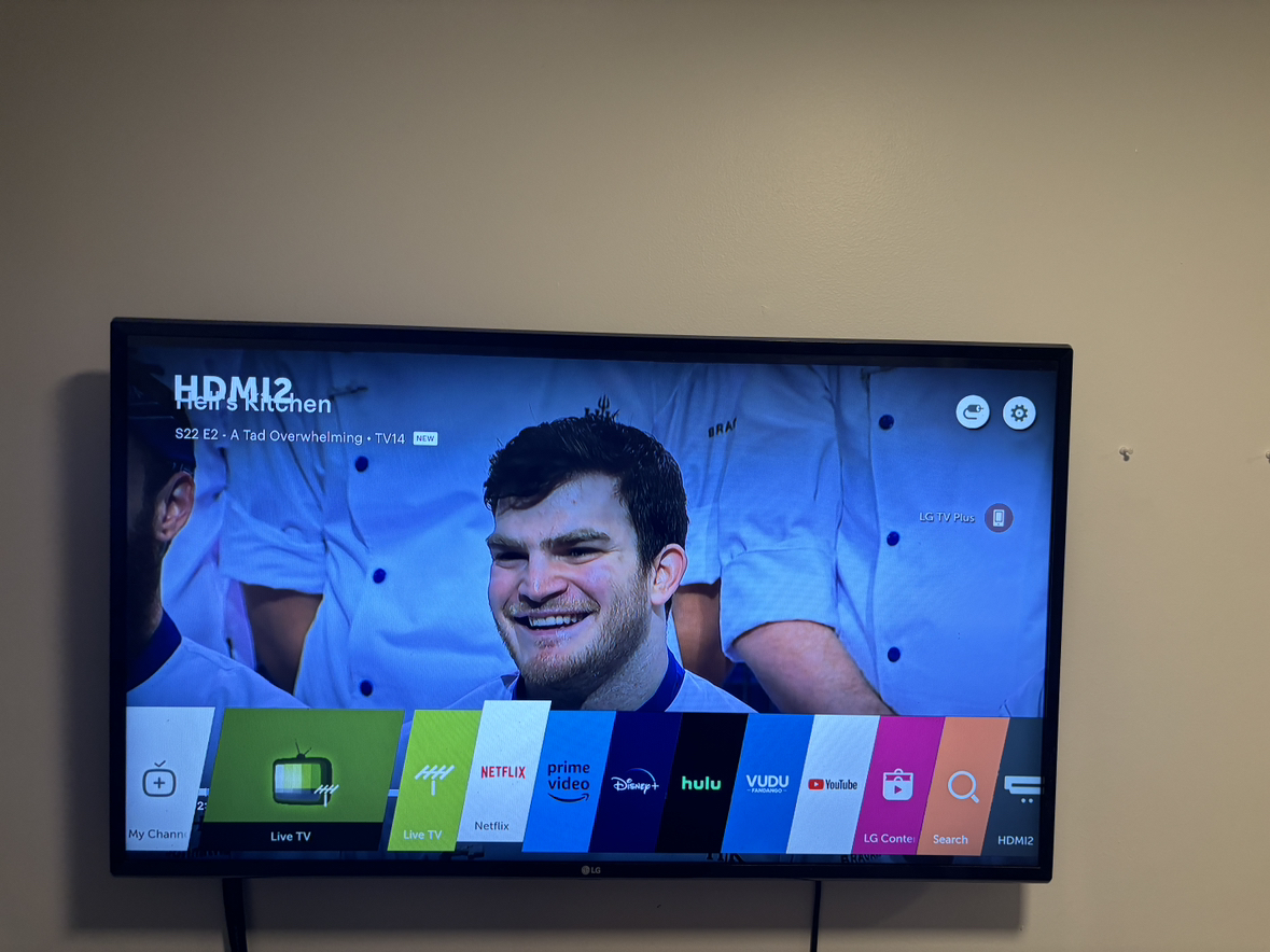 LG Smart TV 42” Remote and wall mount included