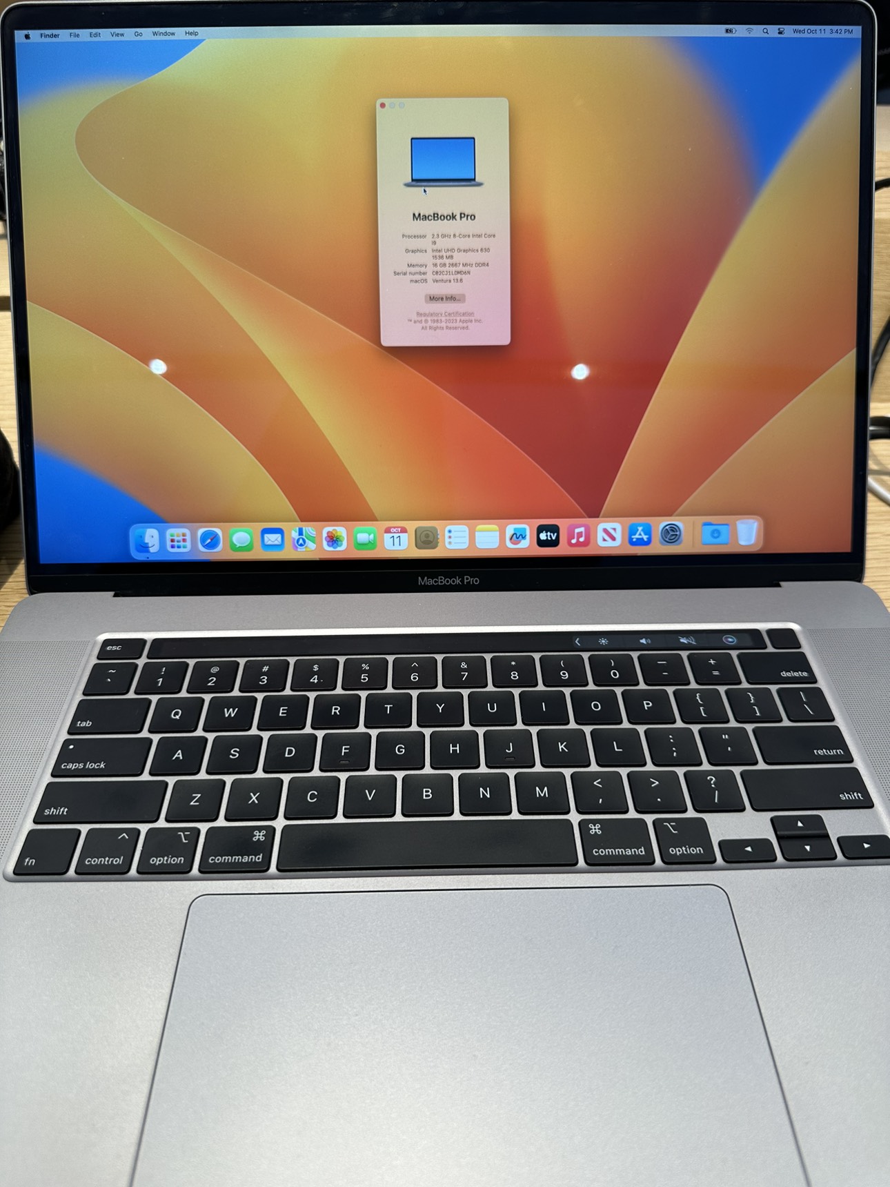 Apple MacBook Pro 16” (2019) Intel Core I9