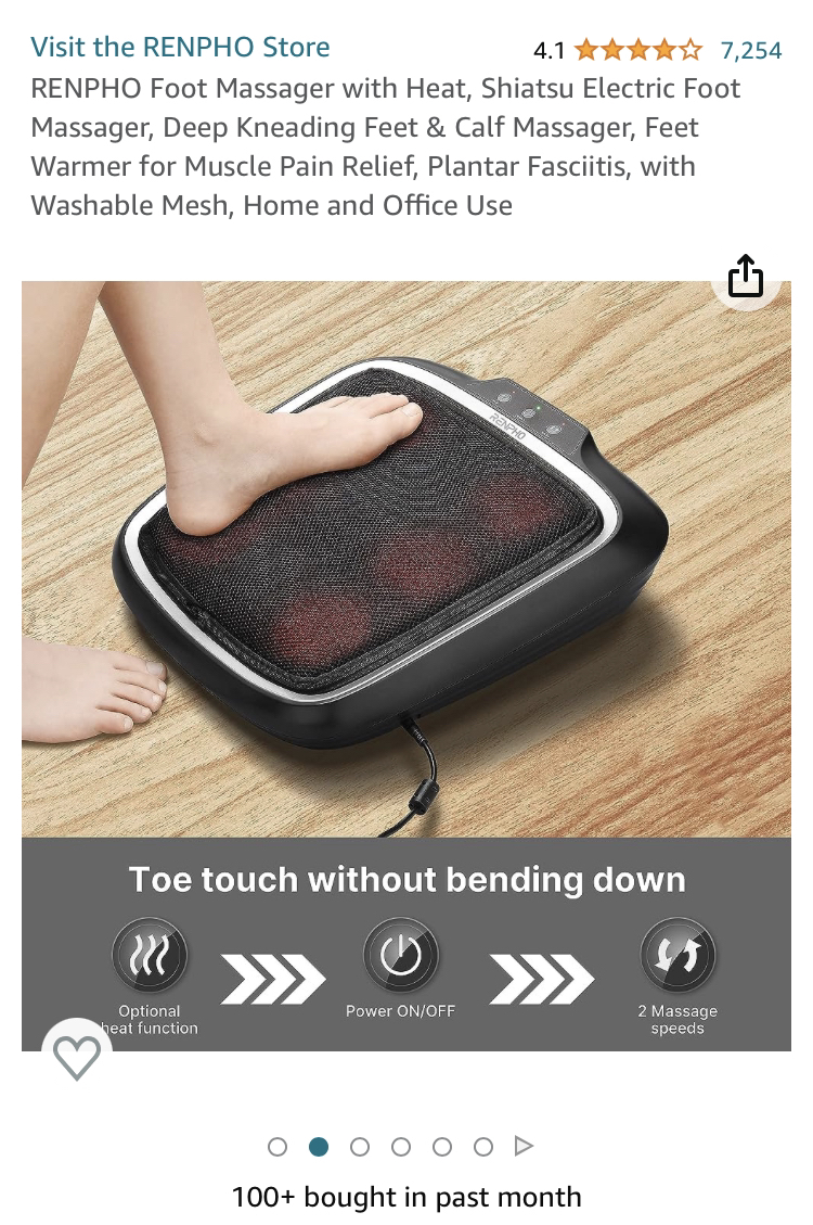 Renpho Foot Massager (Heat) image indicator(2)