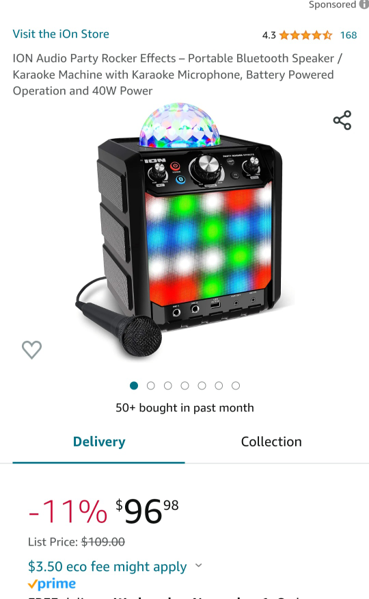 ION Audio Party Rocker Effects – Portable Bluetooth Speaker thumbnail