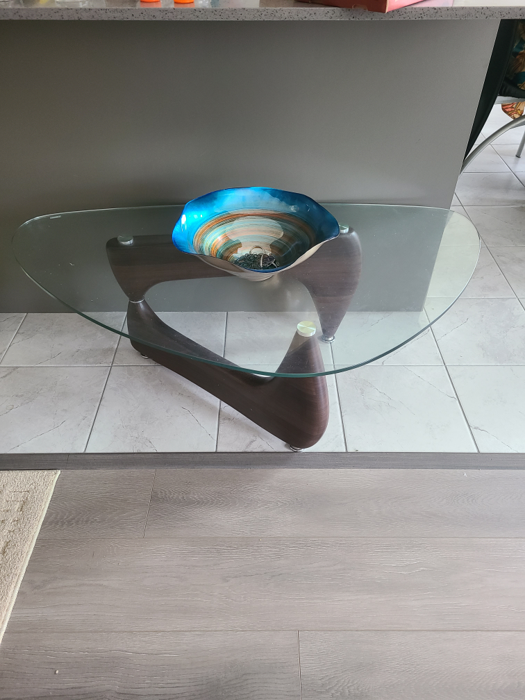 glass coffee table