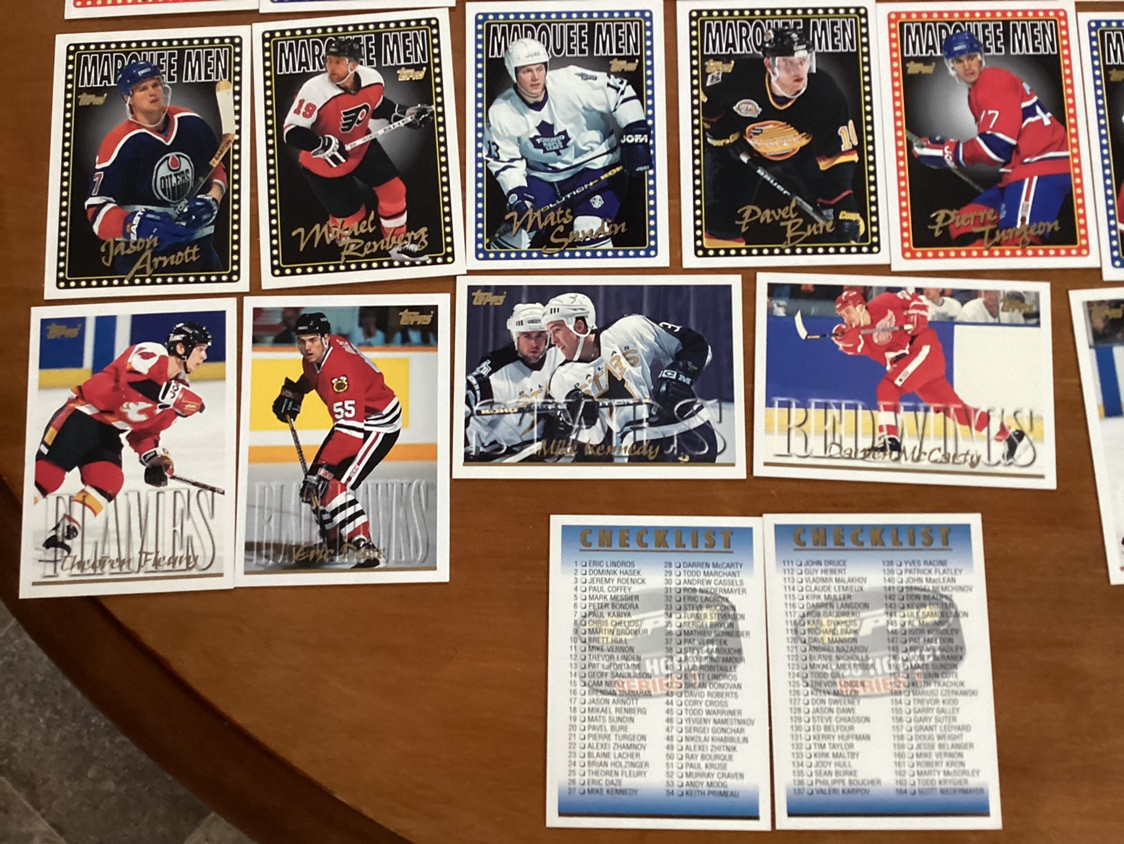 1995-96 TOPPS Hockey Cards Complete Set. 1 - 220 ! - photo 4