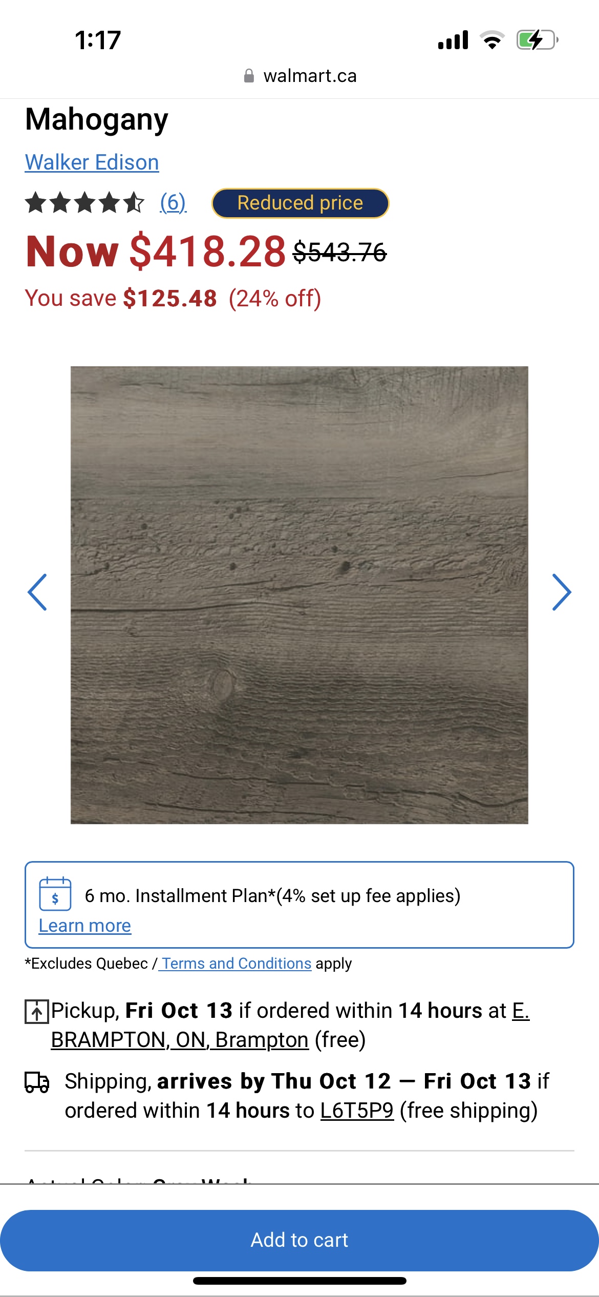 Walker Edison 44” Grooved Door Corner TV Stand in Gray Wash image indicator(4)