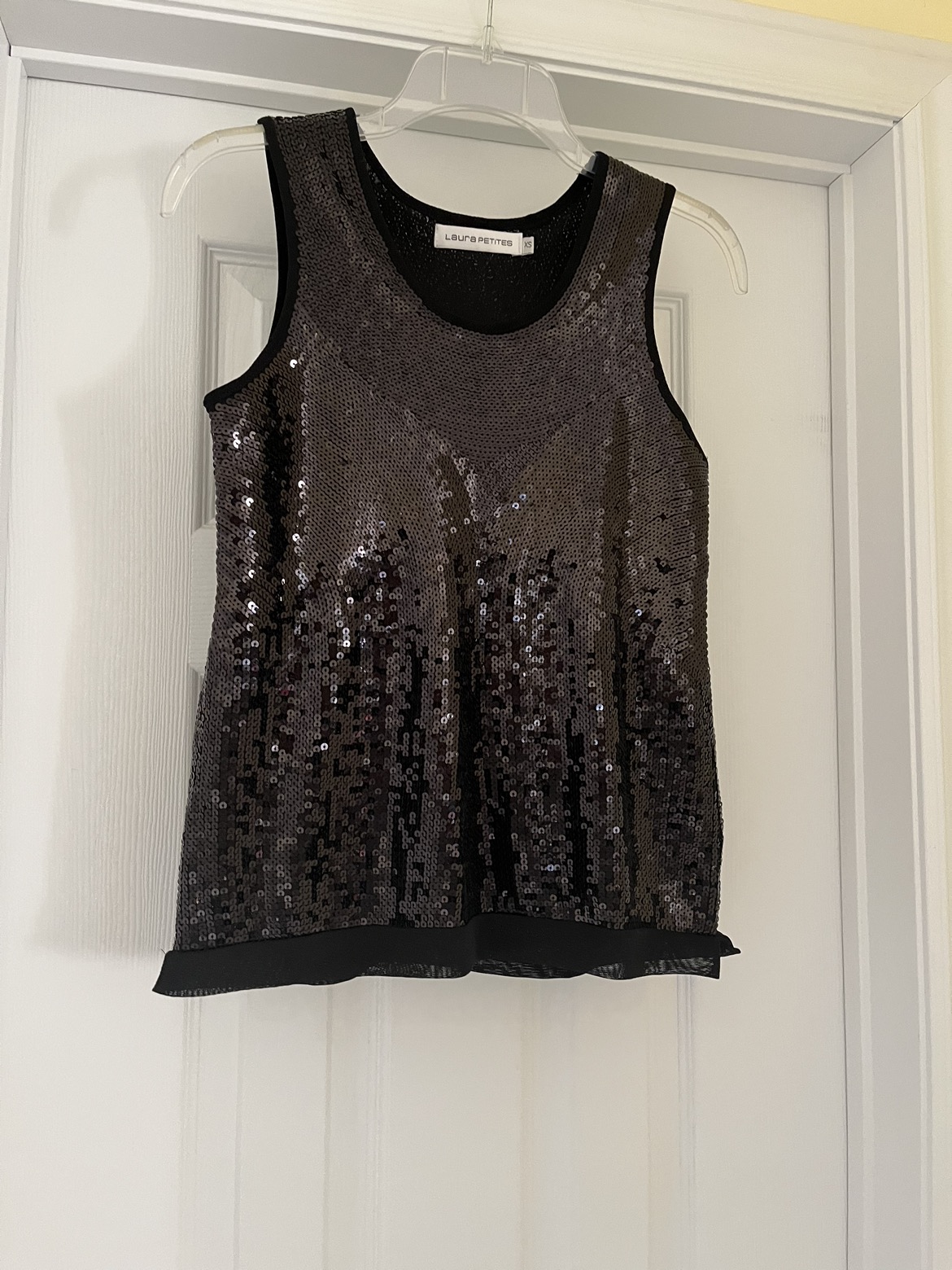 Black sequin top thumbnail