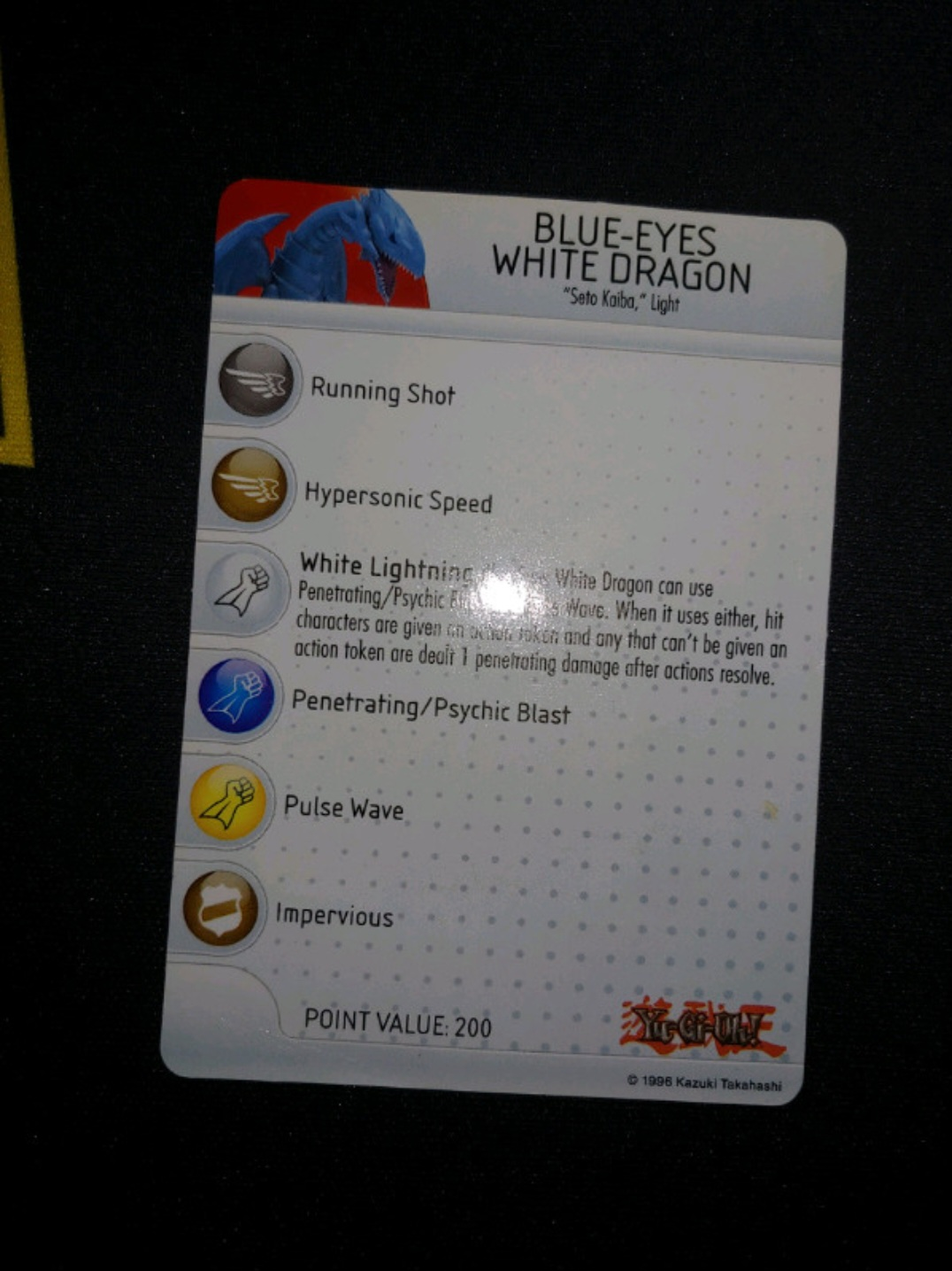 2014 Yu Gi Oh Series 1 Heroclix Set: Blue Eyes White Dragon #053 - photo 4