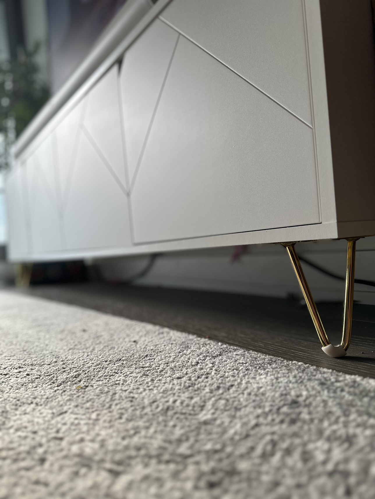 Modern TV stand - white - photo 2