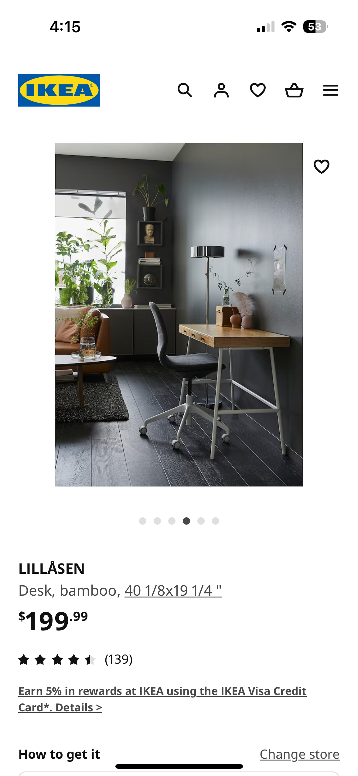 Ikea Lillasen Compact Desk $50 - photo 4