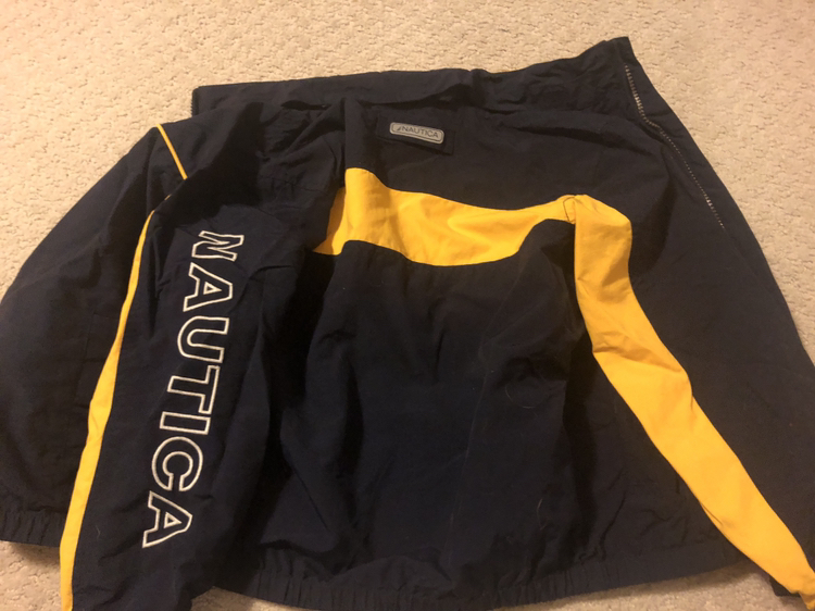 Size XL/7X boy’s Nautica windbreaker jacket image indicator(4)