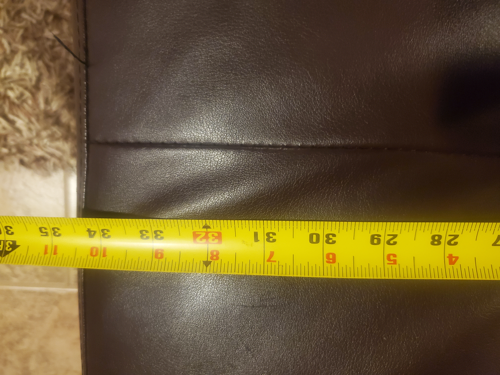 ottoman brown storage footrest puleather - photo 2