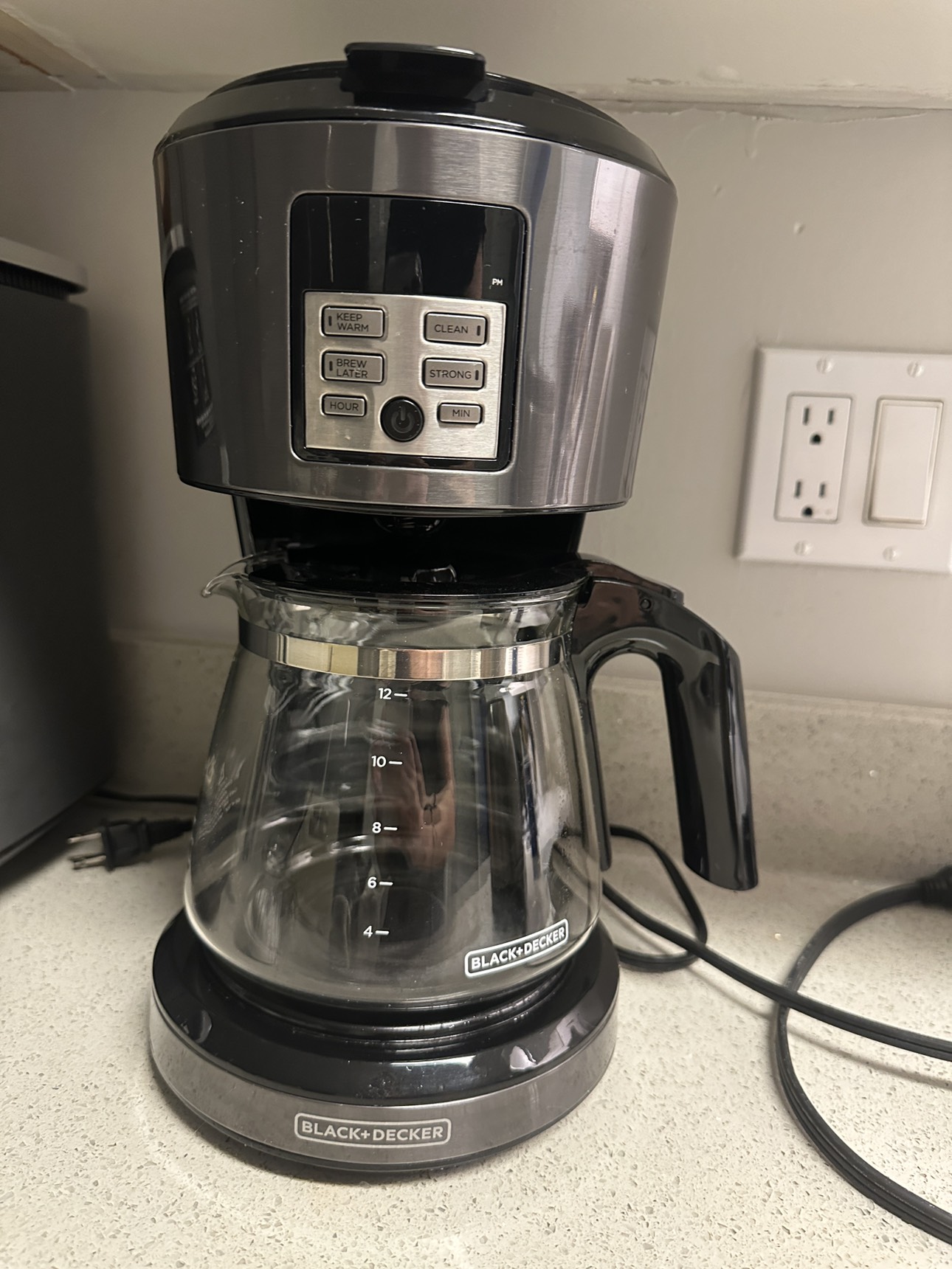 Black Decker Coffee Machine programmable vortex technology image indicator(2)