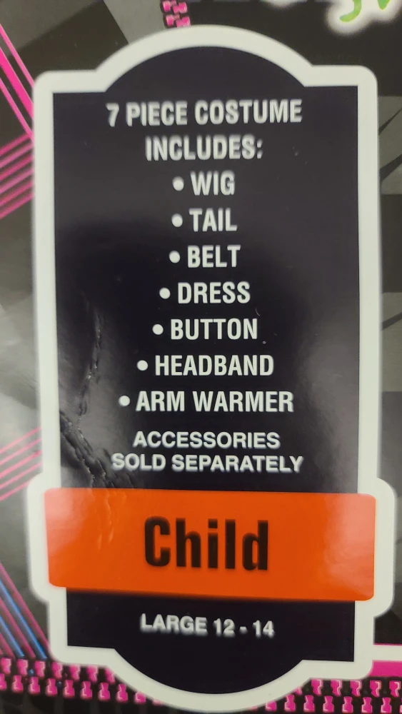 Monster High Jinafire Long 7 Pc Costume - Kids Size 12-14 image indicator(5)