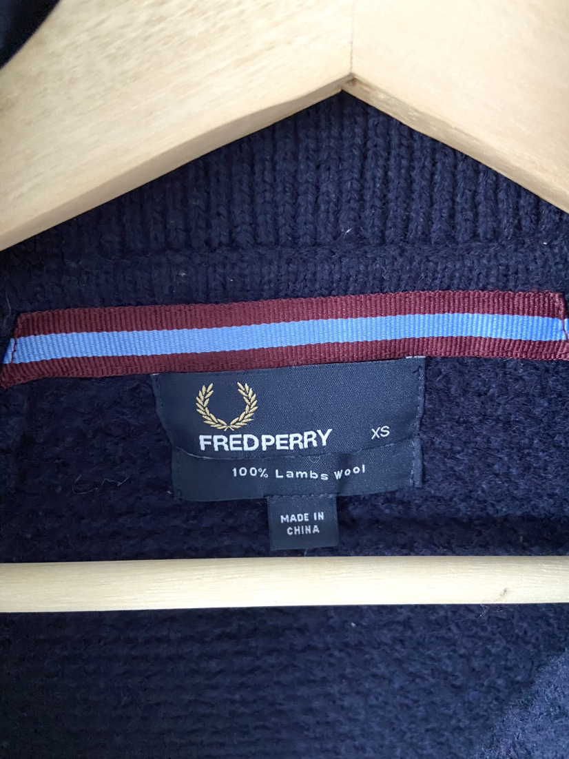 Fred Perry zip up Men’s sweater XS image indicator(3)