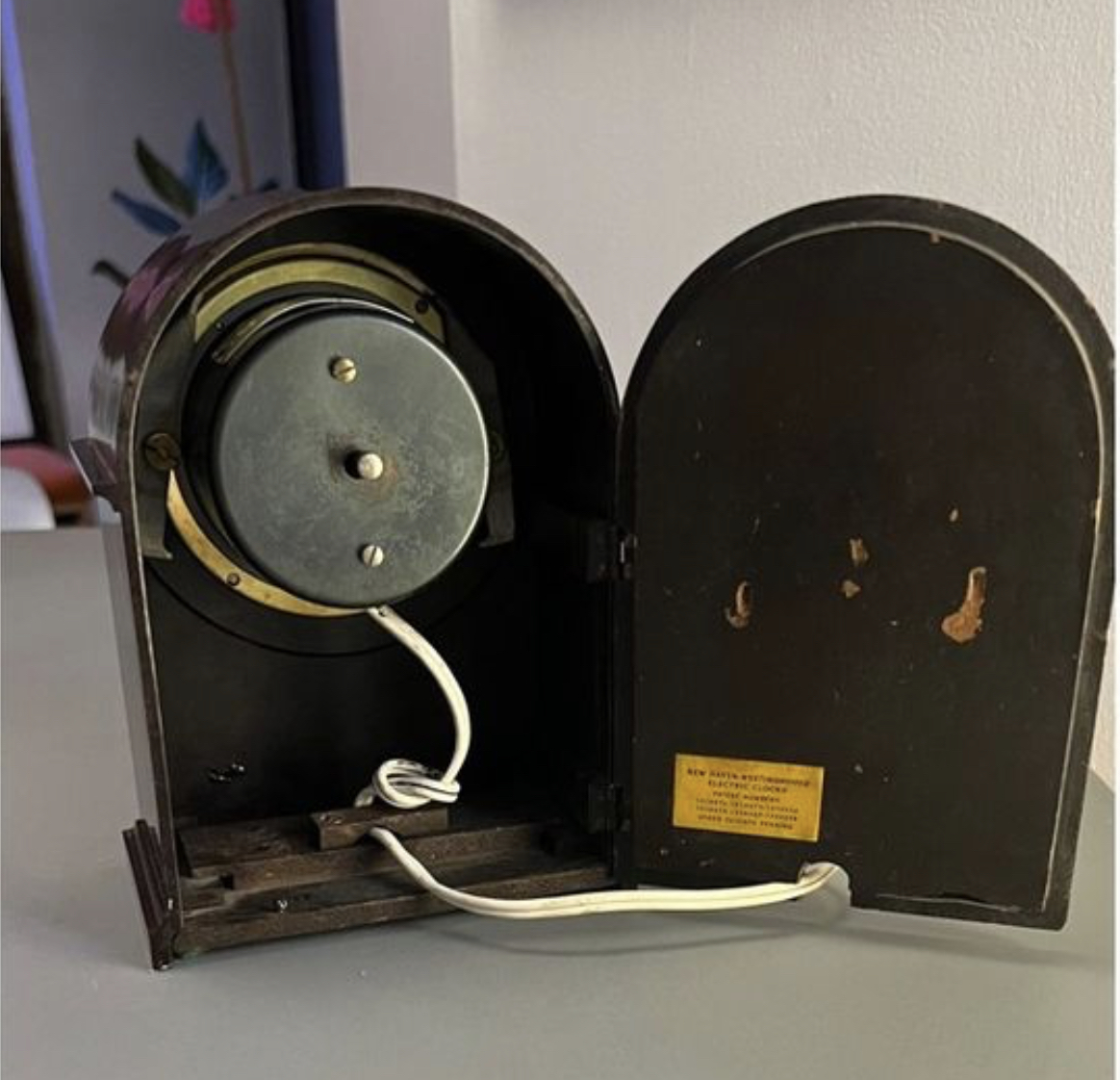 Antique New Haven Electric Mantle Clock - photo 2