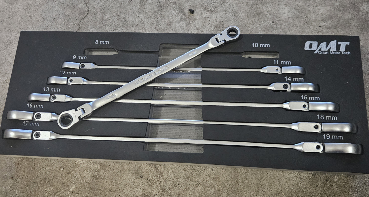OMT flex gear wrenchs extra long heavy duty 8mm-19mm image indicator(2)