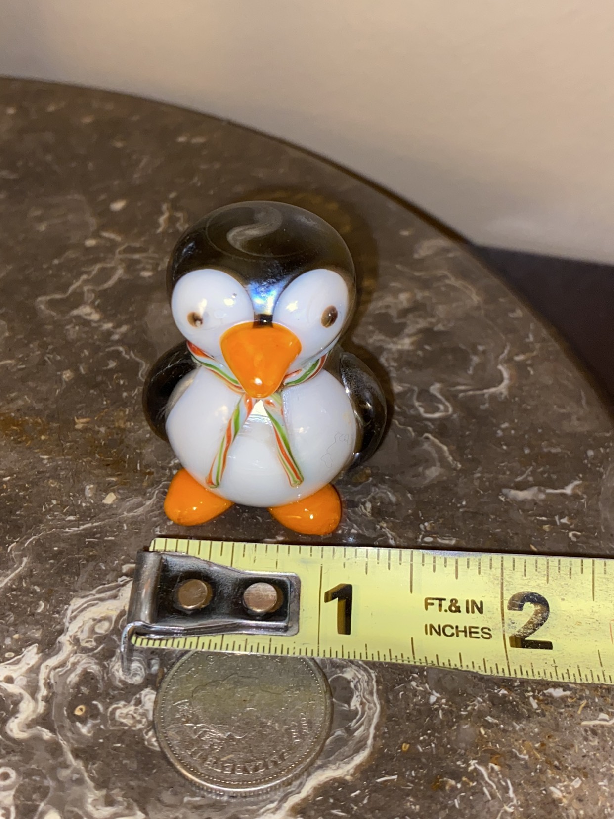 Vintage very cute glass penguin figurine/ firm price image indicator(2)