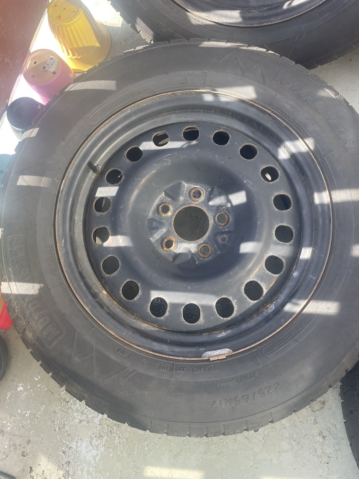 WINTER TIRES ON THE RIMS FOR SMALL CARS AND SUVs