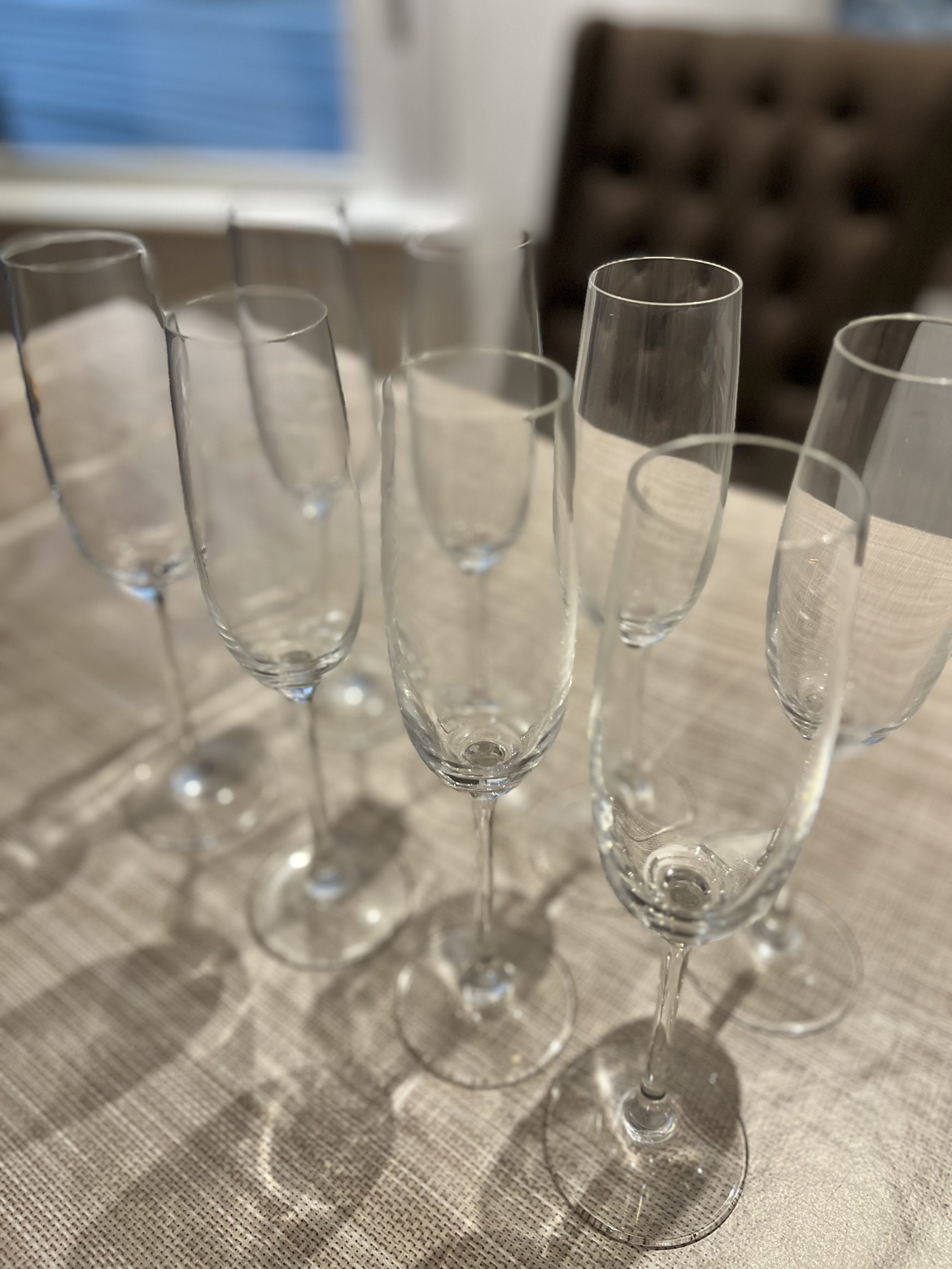 Champagne Flutes, set of 8