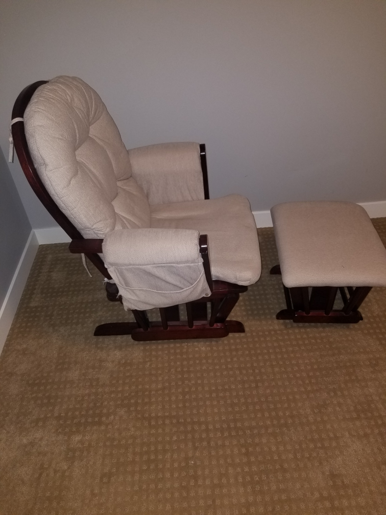 Rocker with ottoman.