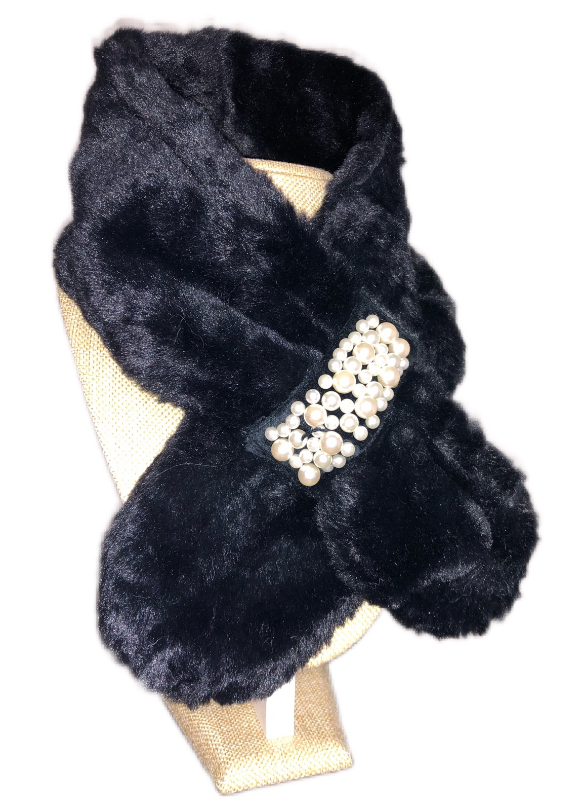 Pearl Buckle Cross Scarf - photo 4