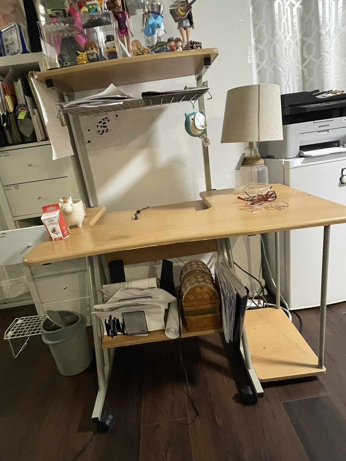 Multifunctional Computer Desk with wheels - photo 3