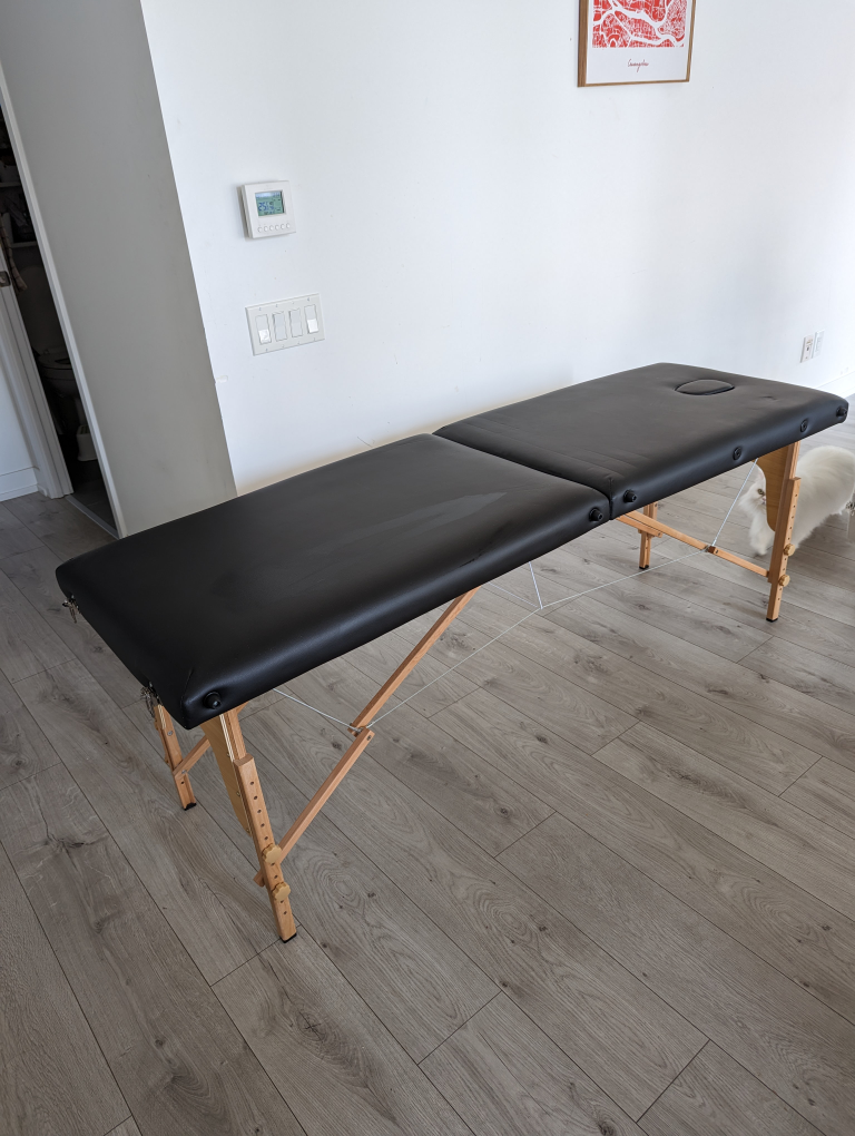 portable massage table package - gift never used