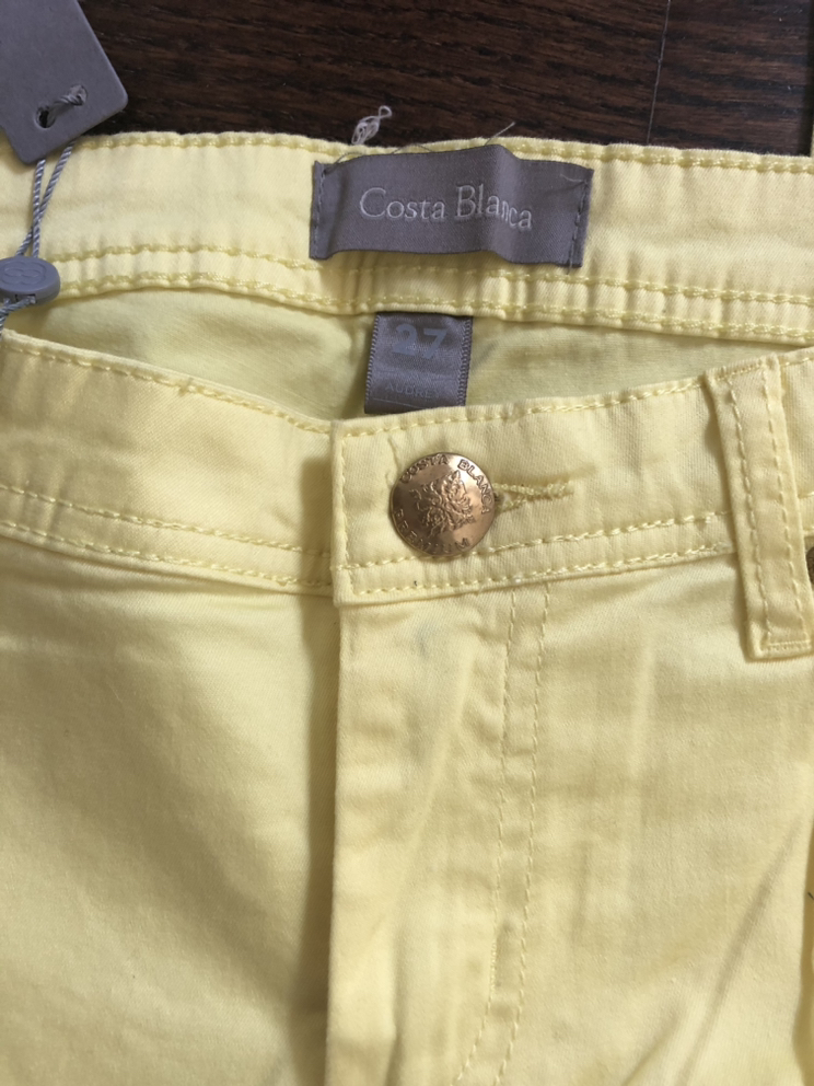 Costa Blanca pants  Bright yellow, size 27 New with tags - photo 4