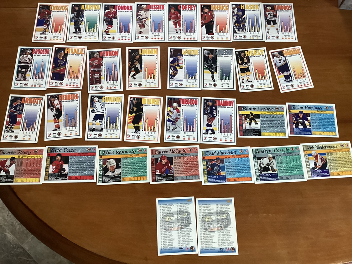 1995-96 TOPPS Hockey Cards Complete Set. 1 - 220 ! - photo 5