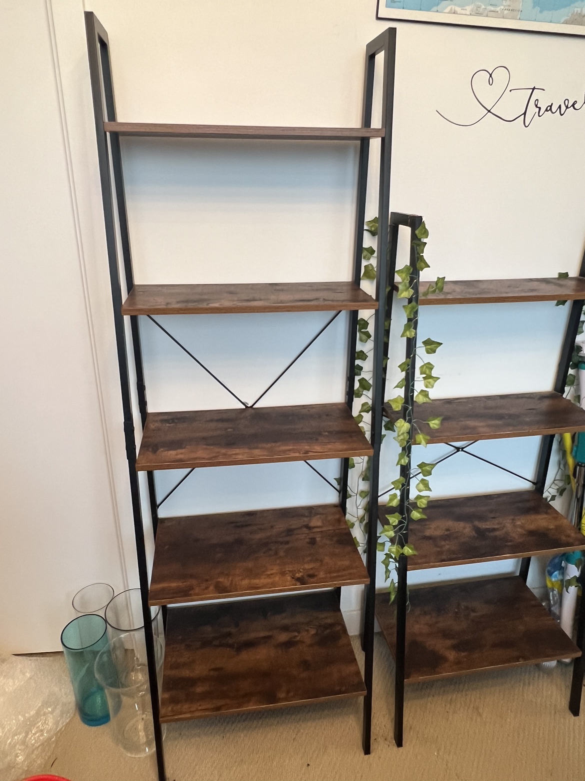 Ladder Shelves, 5-Tier & 4-tier Bookshelf thumbnail