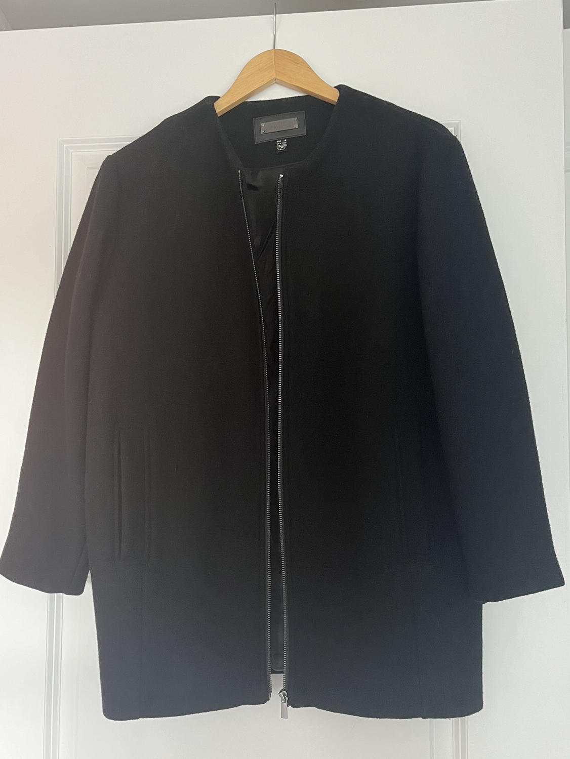 Black oversized coat