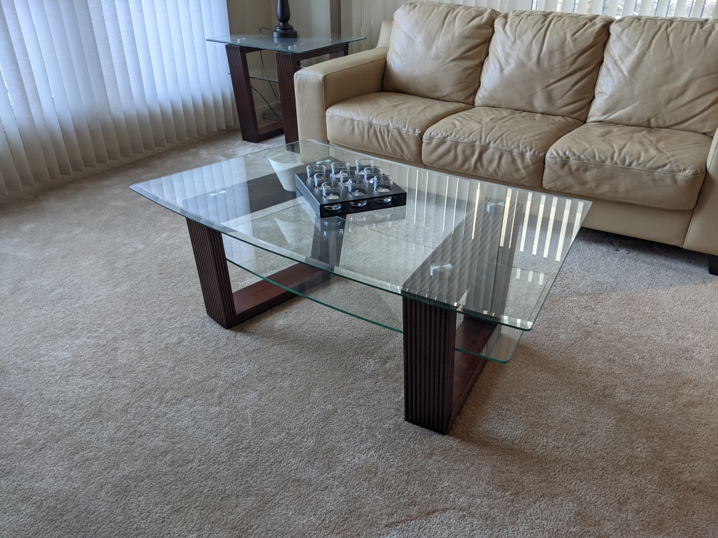 Glass Coffee Table - Must Pick Up on Tues Oct 17