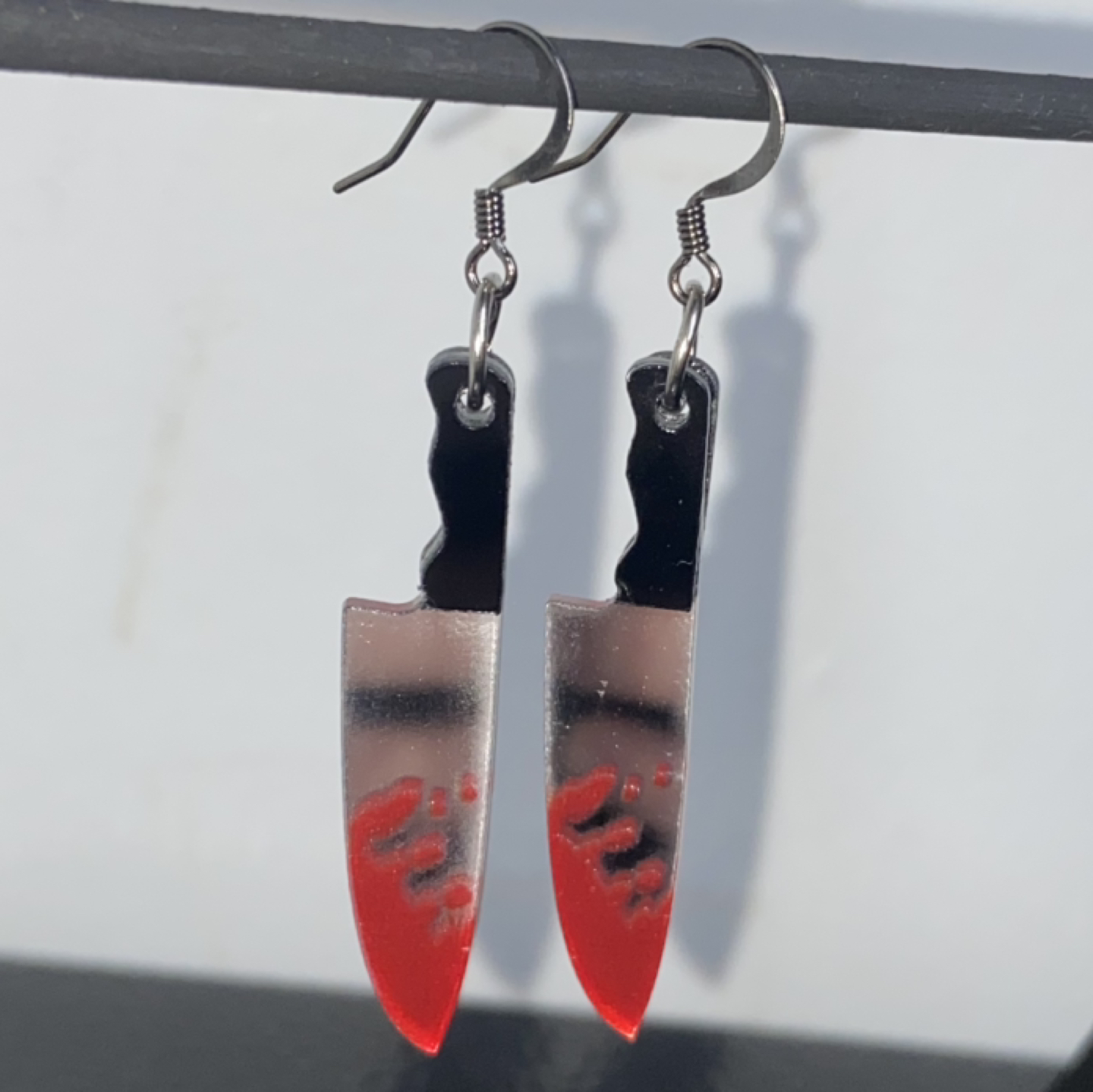 bloody knife earrings 👻 image indicator(3)