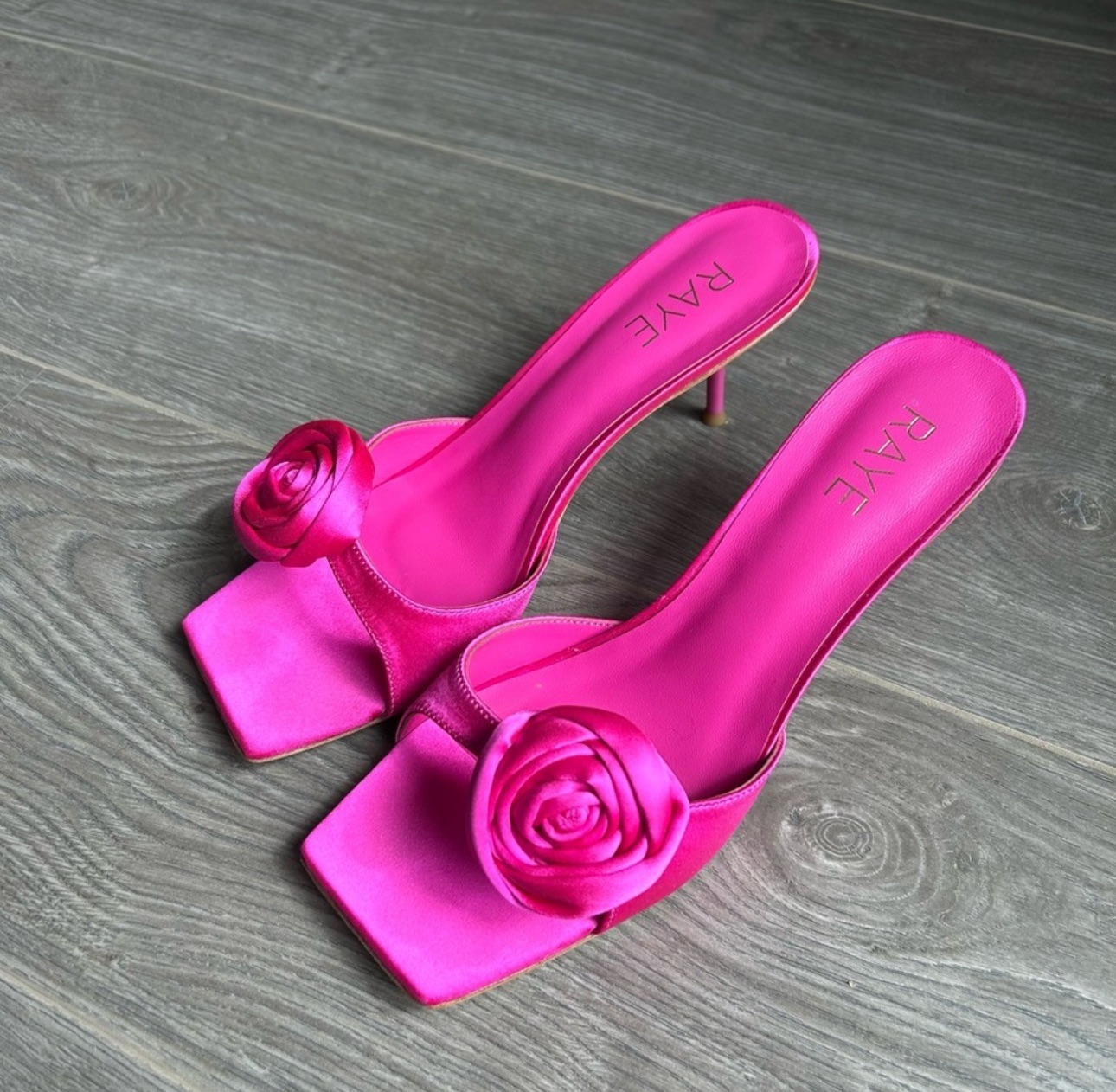 Raye Rosette Mule In Pink thumbnail