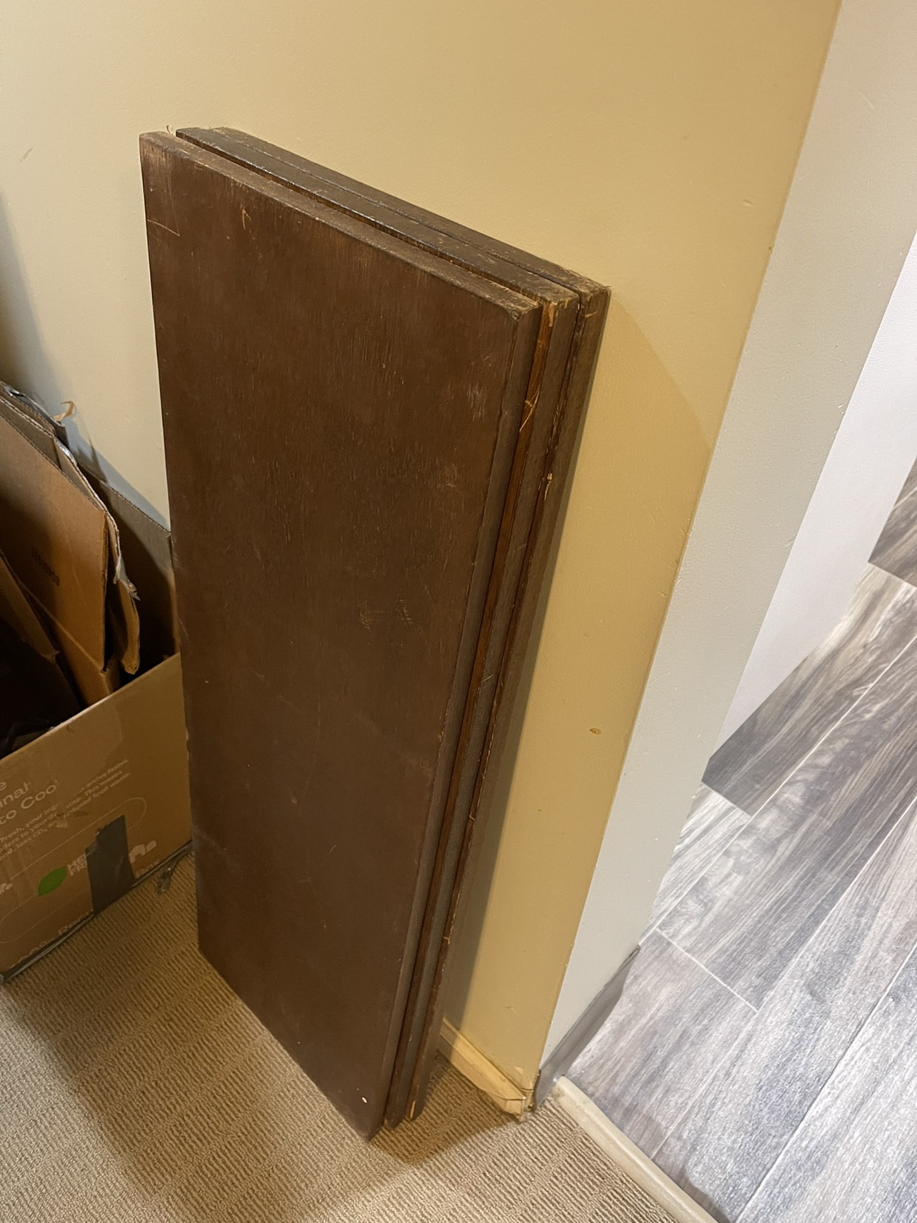 Wooden slabs