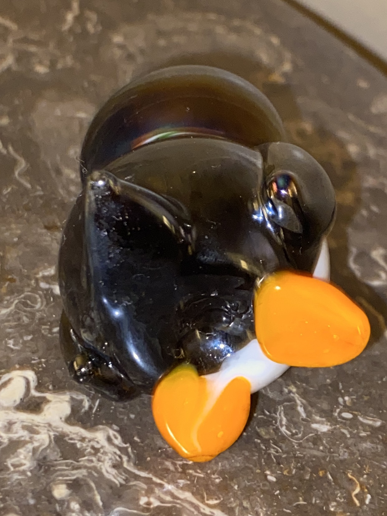 Vintage very cute glass penguin figurine/ firm price image indicator(6)