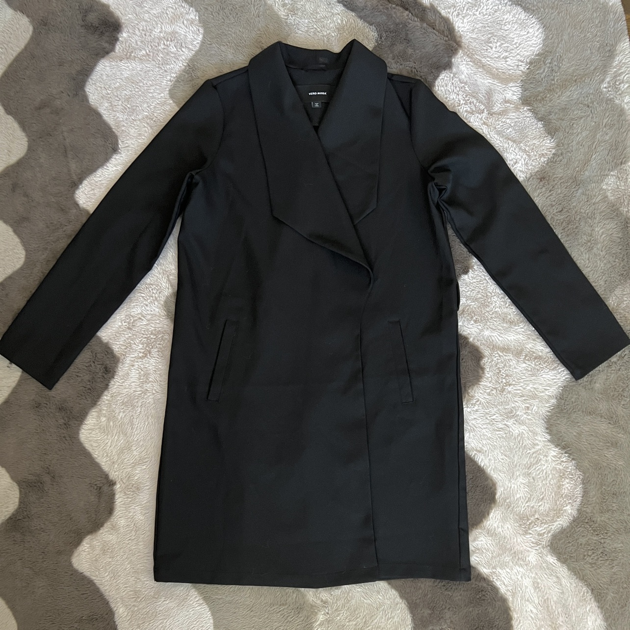 Black trench coat/ ¾ jacket image indicator(5)