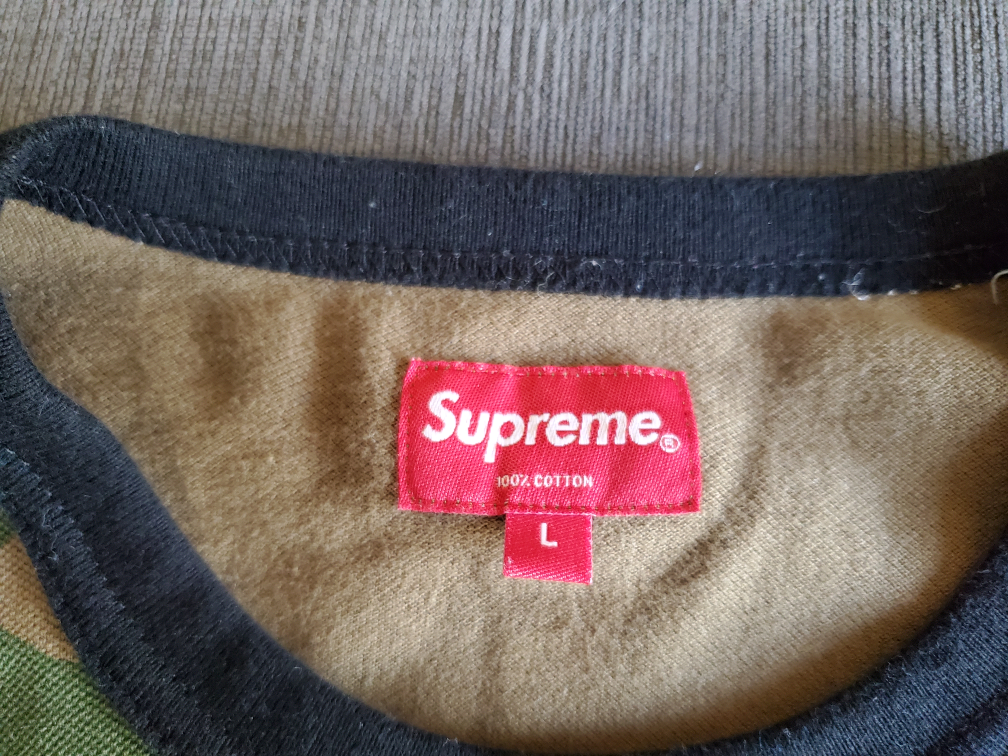 Supreme Camo Long Sleeve Shirt Size Large image indicator(2)